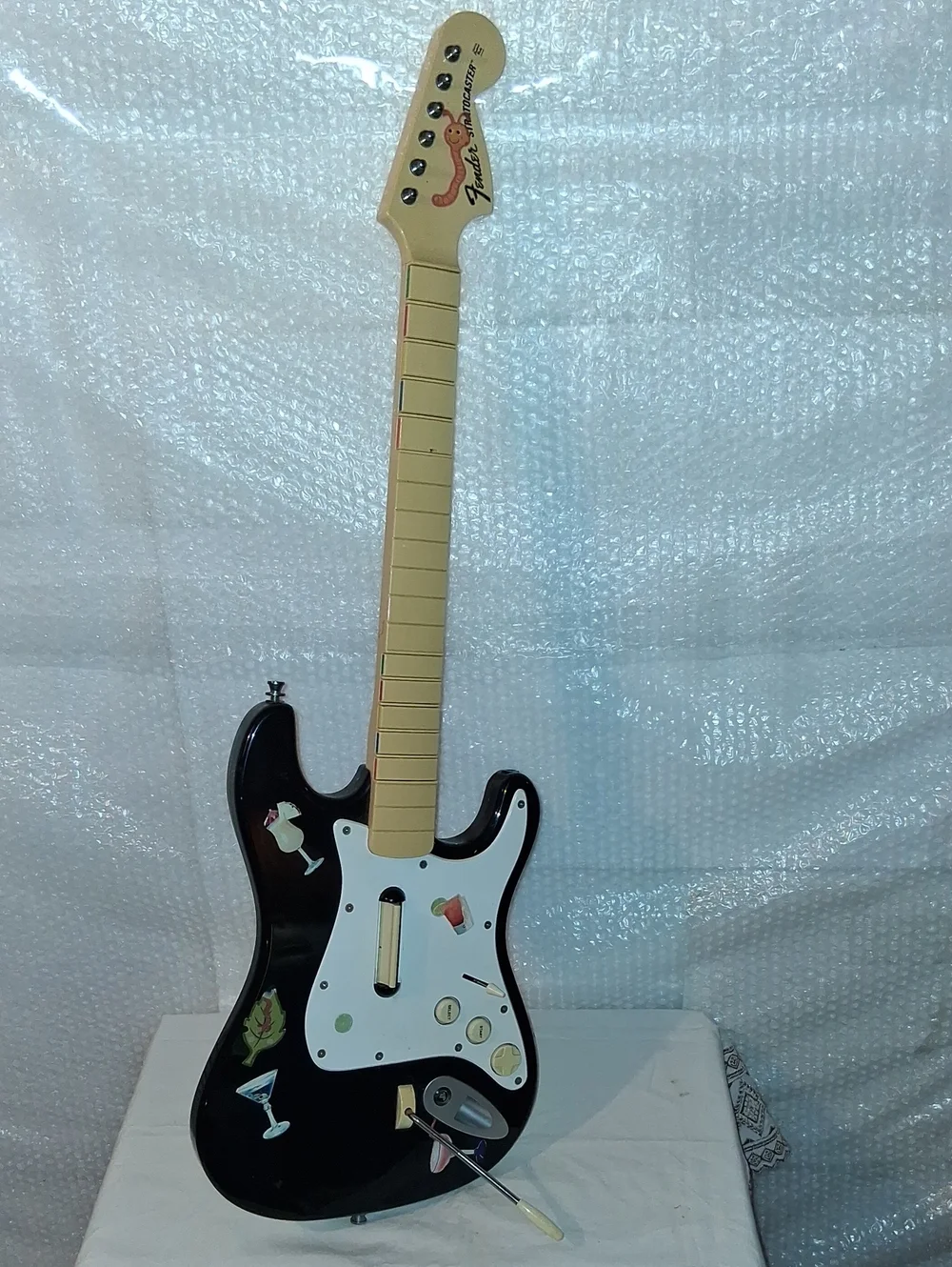 Nintendo Black and Cream Guitar Controller